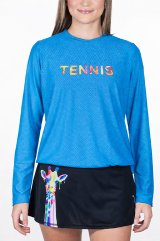 Tenis Art Long Sleeves Adjustable Mesh Top