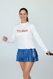 Halos Tennis Art Long Sleeve UPF Relaxed Top