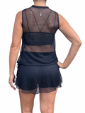 Midnight Mesh Relax Top
